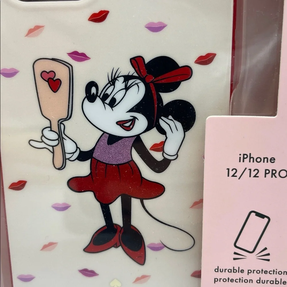 Kate Spade Minnie Mouse iPhone 12/12 Pro Case - Cream and Red